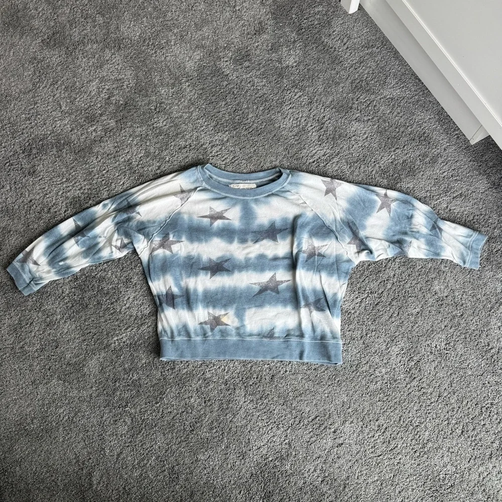 Blue Star Patterned Sweatshirt - Picture 1 of 2